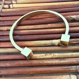 J. Crew Gold Square Cuff Bracelet